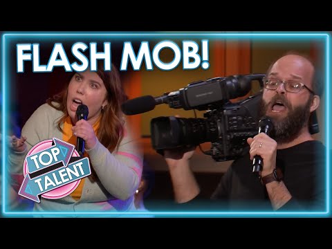 INCREDIBLE Flash Mob Audition Leaves The Judges Confused On America&#039;s Got Talent 2023 | Top Talent