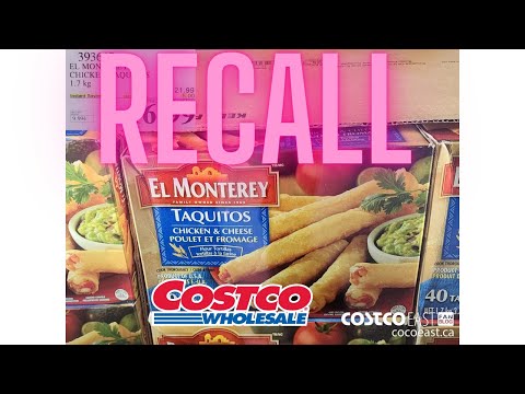 Costco Recall Alert - El Monterey Chicken Taquitos