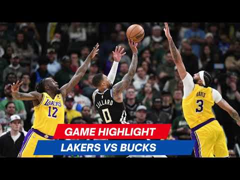 Anthony Davis leads the Lakers to victory over the Bucks | Highlights | March 26, 2024