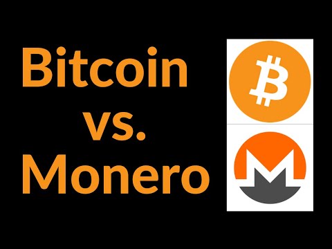 Bitcoin vs. Monero (XMR)