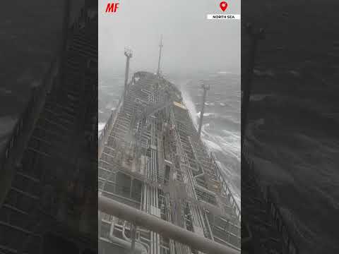 Oil Tanker CAUGHT IN HURRICANE!