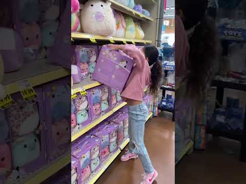 Buying all the Squishmallows you can carry in 10 Seconds‼️#shorts #squishmallows #challenge #fypシ