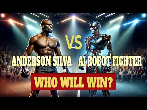 AI Showdown: Anderson Silva vs. Robot Warrior - Ultimate UFC Knockout! #action #comedy #gaming