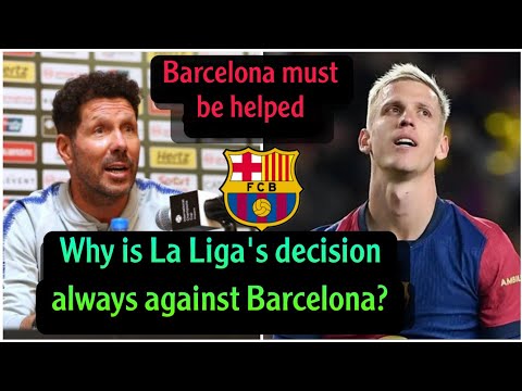 Unexpected comment from Simeone regarding La Liga&#039;s decision to register Dani Olmo with Barcelona!