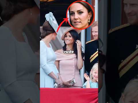 Meghan&#039;s Rude Answer Surprised Catherine On The Royal Balcony #shorts #kate #meghan