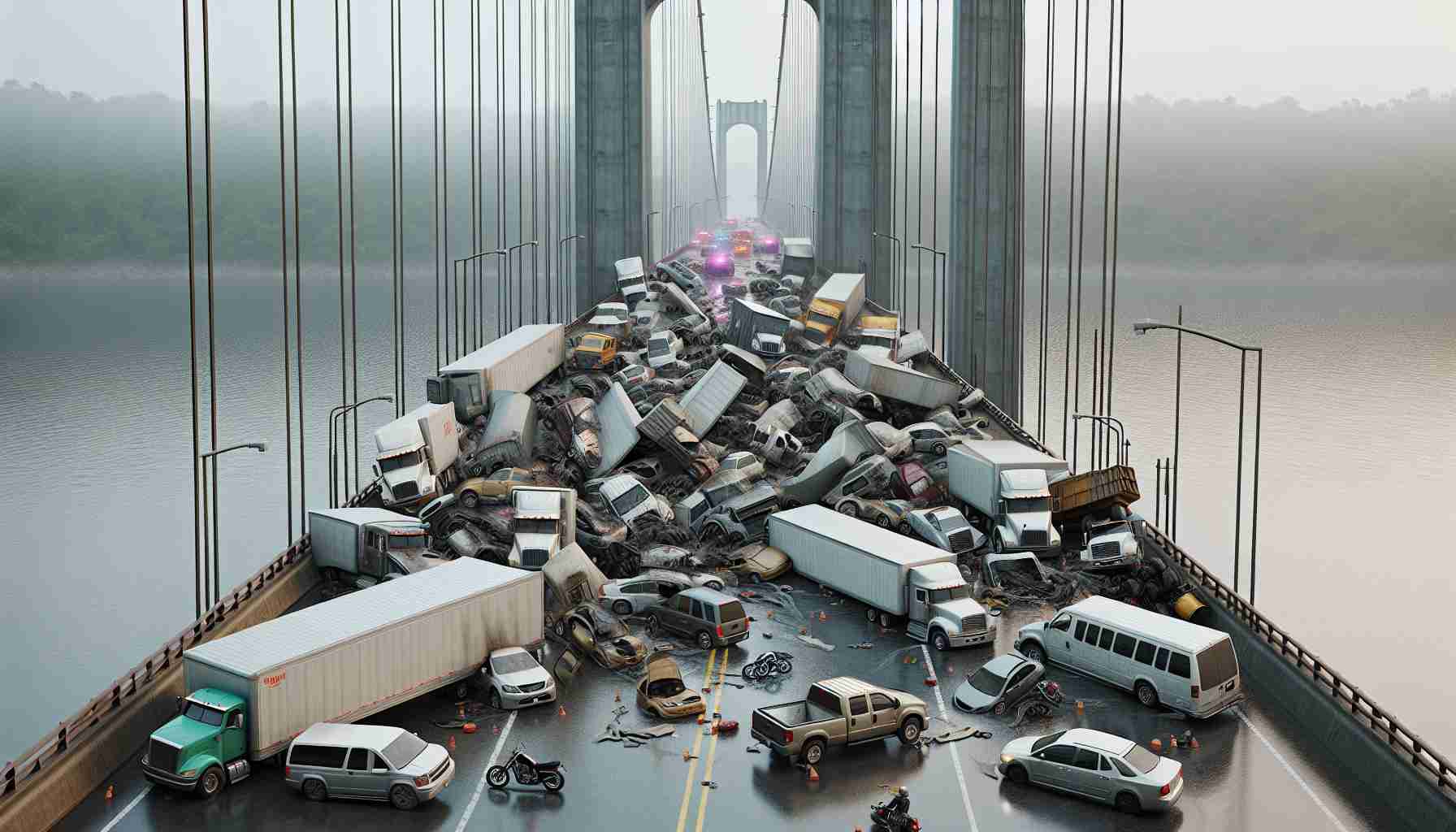 Massive Multi-Vehicle Pile-Up Shuts Down Iconic Bridge for Hours! 