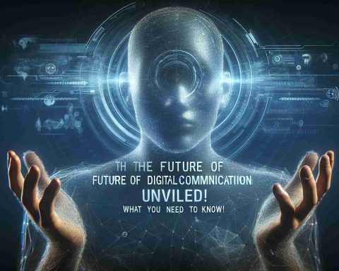 A realistic high-resolution image illustrating the future of digital communication. This visual representation should show a general person, with no specified identity, unveiling the unknown potentials and innovations that lie ahead. The text 'The Future of Digital Communication Unveiled! What You Need to Know' is boldly displayed, signifying a world of advanced information exchange that is yet to be explored.